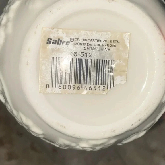 White Glass Sabre Brand Cottagecore Fairy Tea light candle holder grandma hippie - Picture 12 of 14